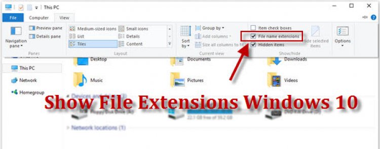 View File Extensions (Windows 10)